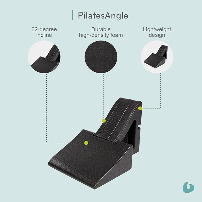 Balanced Body PilatesAngle & Accessories – Reformer Workout Wedge, Resistance Band, and Neck Support for Home Gym & Studio