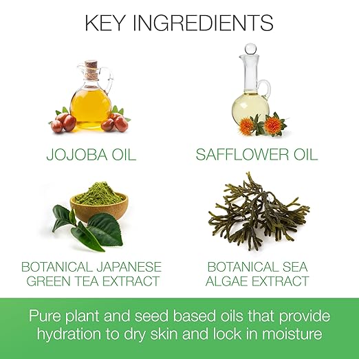 Bon Vital Naturale Massage Oil Made with Natural Ingredients for an Earth-Friendly & Relaxing Massage, Revives & Rehydrates Dry Skin Naturally, with Green Tea Extract for Added Skin Benefits, 1/2 Gal
