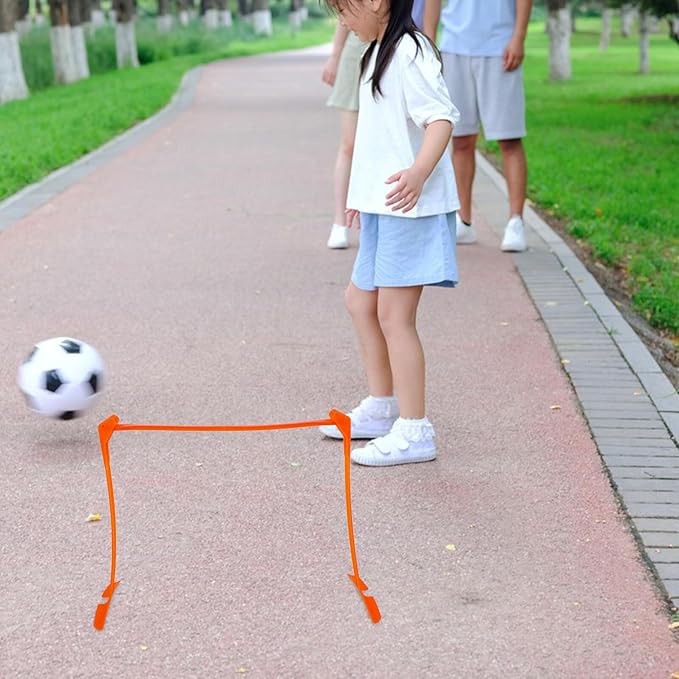 Operitacx Adjustable Soccer Agility Hurdles Set with Three Height Levels, Foldable Training Hurdles for Football Practice and Running Drills