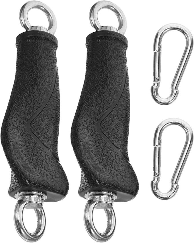 Milisten 2pcs Resistance Band Handles and Cable Machine Accessories Gym Handle Attachments for Strength Training Equipment Fitness Spare Parts for Home and Commercial Workout