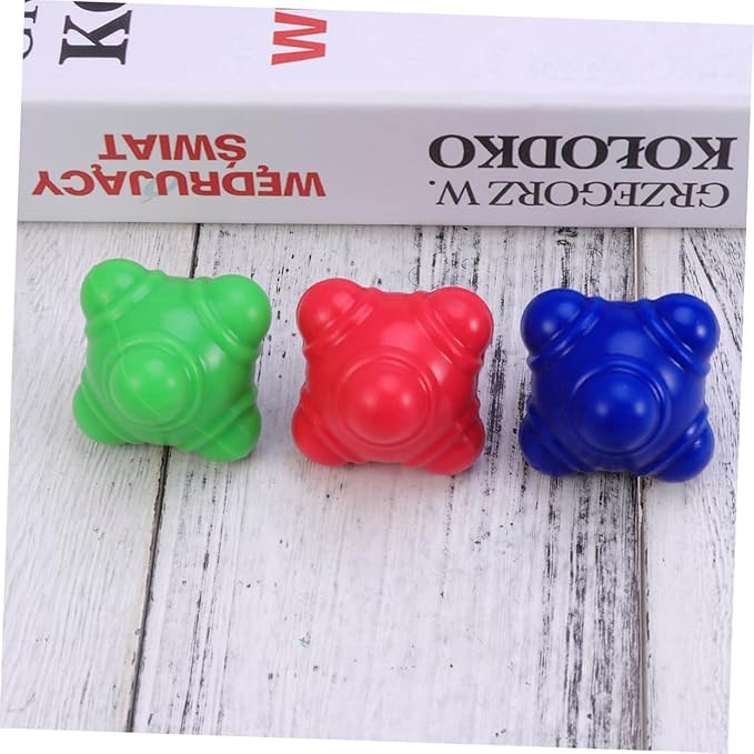 BESPORTBLE 3pcs Fitness Reaction Soccer Training Equipment Reaction Football Agility Bounce Training Balls Football