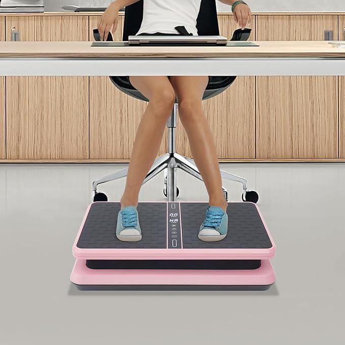 Vibration Plate Exercise Machine, Vibrating Platform with Speed Setting and Timers, Lymphatic Drainage Vibrating Plate for Women & Men Whole Body Weight Loss Body Shaping, 330.7 lbs Capacity