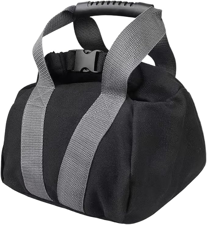 Adjustable Weight Sandbag, 0–35 Lbs Kettlebell Training Equipment, Portable Workout Bag with Handle for Fitness Strength Training Bodybuilding Yoga and Home Gym Exercise