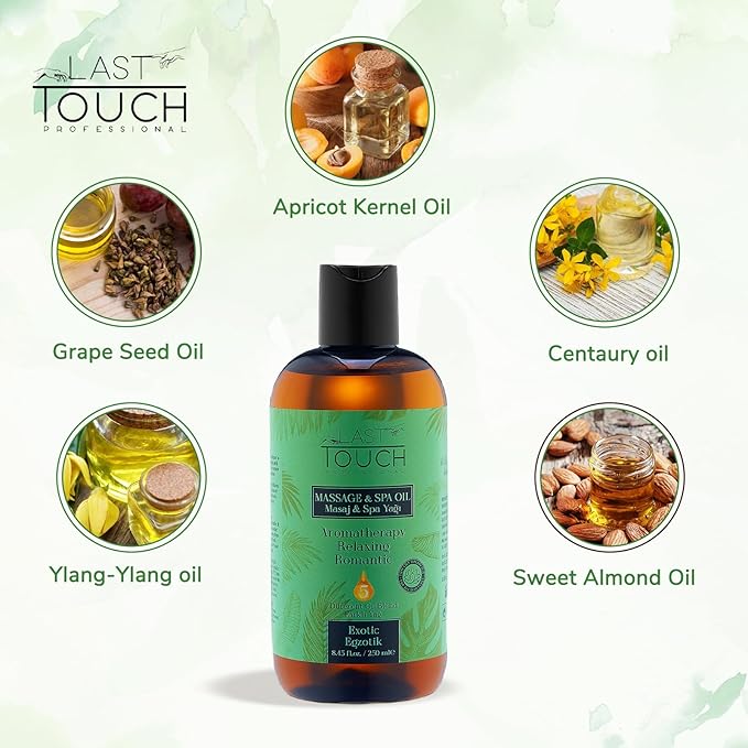 Sensual Massage Oil for Couples Sexual - Massage Oils for Date Night - Massage Oil for Massage Therapy - Aromatherapy Oil for Intimate Moments (Exotic)
