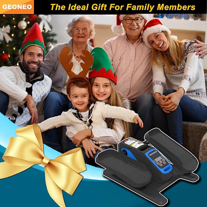 Under Desk Elliptical Machine, Electric Elliptical Exerciser for Senior, Quiet and Small Electric Seated Pedal Exerciser for Home with Remote Control and 12 Adjustable Speeds