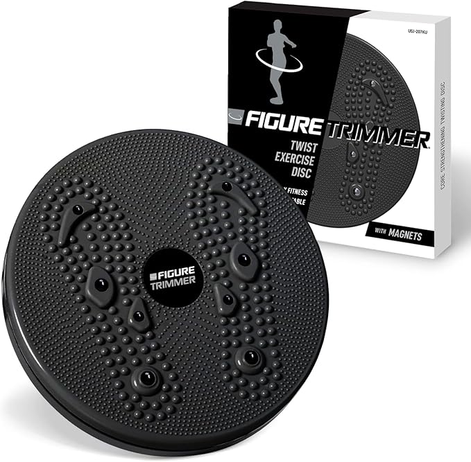 Daiwa Felicity Figure Trimmer Ab Twister Board - Waist Twister Machine for Core & Abs Exercise - Waist Twisting Fitness Tool, Dizzy Disc Twist Board for Slimming Workout with Magnets Reflexology
