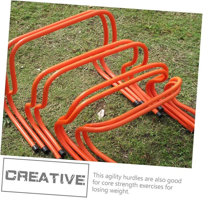 2pcs Plastic Agility Hurdles 15cm Speed Training Equipment for Soccer Football Running Agility Workout
