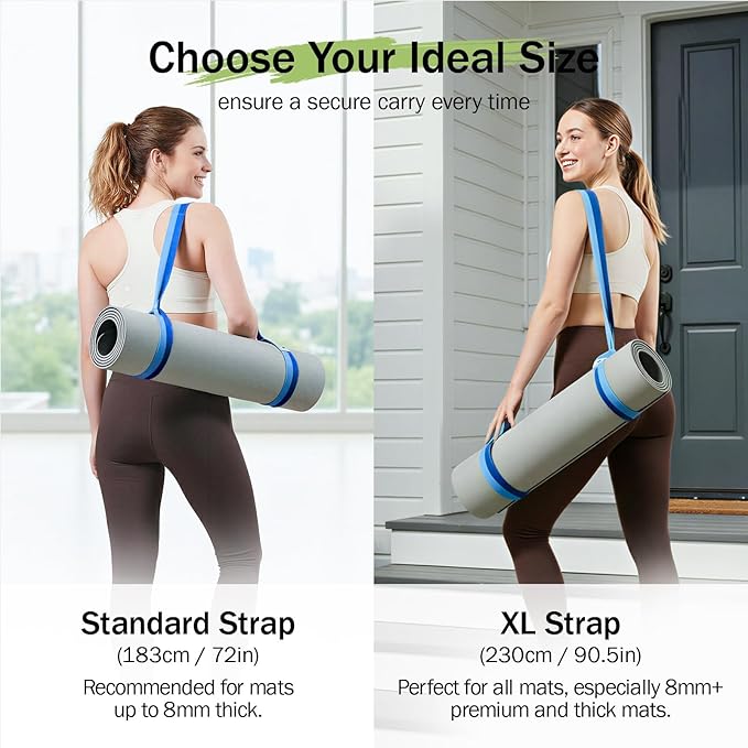 Slim Panda Yoga Mat Straps for Carrying, Adjustable Yoga Mat Carrier Sling Fits All Mats(Mat Not Included)