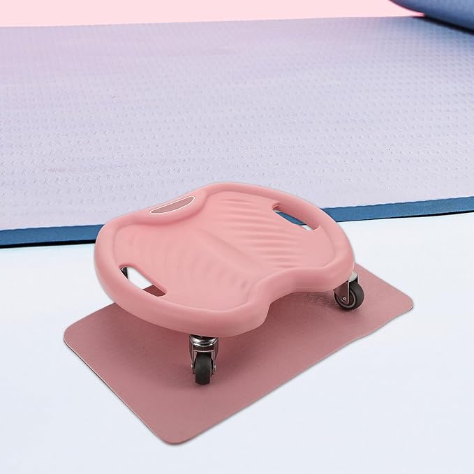 Ab Roller Wheel with Knee Pad 4-wheel Silent Core Strength Trainer Abdominal Exercise Equipment for Home Workout Fitness