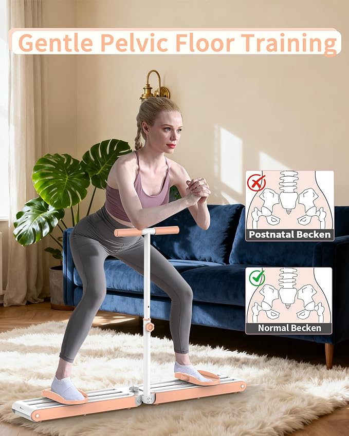 2-in-1 Fitness Ski Machine for Women | Pelvic Floor & Core Strengthener | Low-Impact Full Body Workout for Toning, Postpartum Recovery