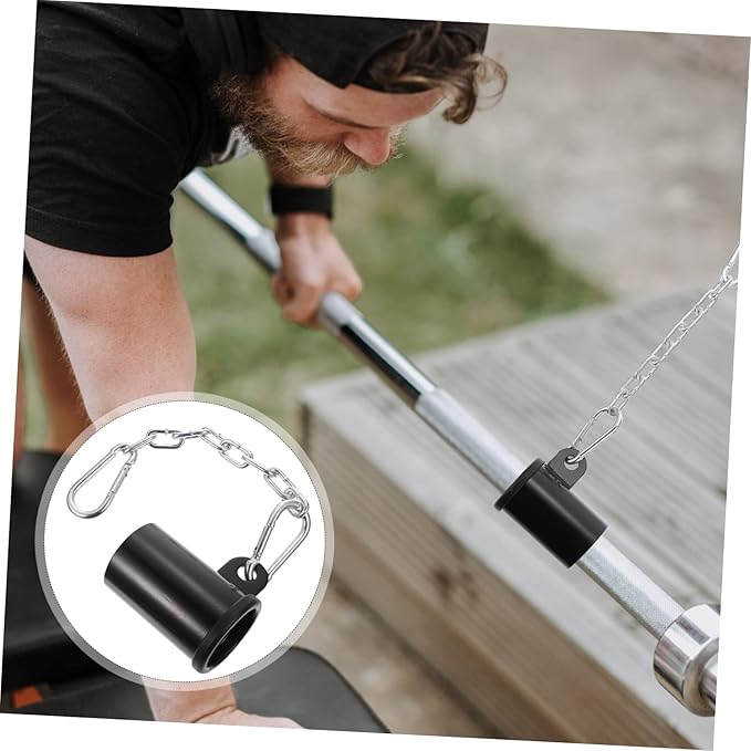 Bar Row Gym Attachment Chain Versatile Barbell Sleeve for Bent Over Row Exercises Fitness Equipment for Strength Training Workouts