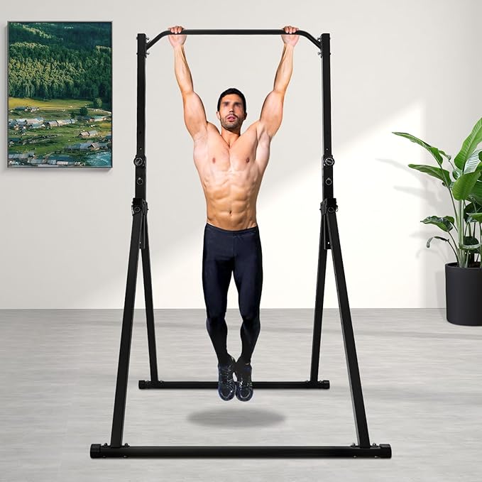 Triangular Pull Up Station,Pull Up Bar for Home Gym Strength Training Equipment with Practical Pins & Anti-slip Knobs,Adjustable Height Home Pull Up Bar for Living Rooms,Bedrooms,Gyms,Sports Centers,Schools,Company Rest Areas