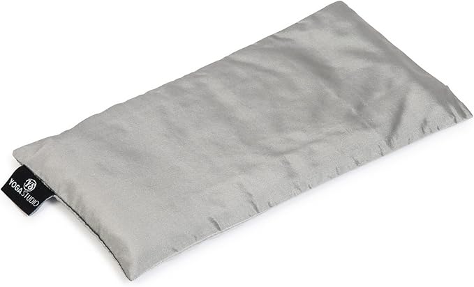 Yoga Studio Organic Eye Pillow, 23 cm x 12/13 cm, Organic Yoga Pillow Lavender and Flax Seed, for Tired Eyes and Headaches