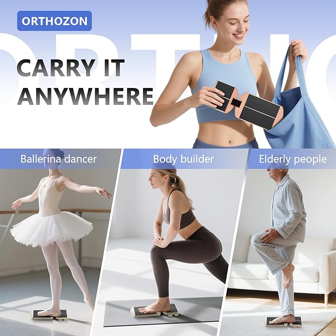 Ankle Balance Board Foot Strengthener – Adjustable Stability Trainer for Ankle and Leg Exercise, Balance Training, Physical Therapy, Mobility Core Workout at Home or Gym