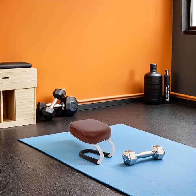 Zen Prayer Stool and Padded Floor Bench, Metal Meditation Kneeler with Anti-Slip Cushion, Suitable for Yoga, Mindfulness, and Prayer Practices
