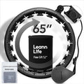 U2 Black-32 Knots 19”- 65”, Detachable & Size Adjustable Weighted Hula Hoop for Kids Adults Weight Loss, Infinity Hoop Plus Size, Abdominal Toner,5 Color Balls, Free Waist Trimmer&Wash Bag