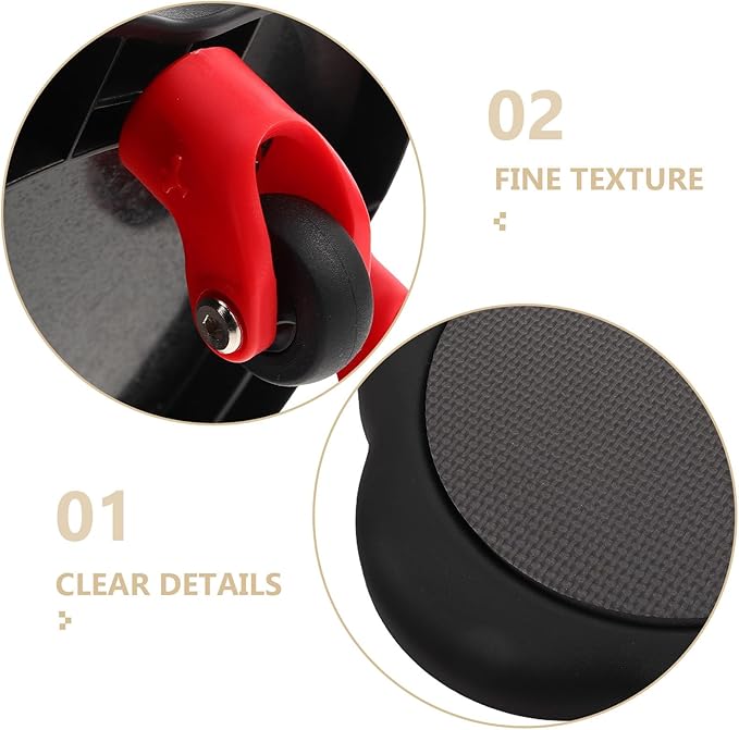 BESPORTBLE Ab Roller Wheel for Abs Core Trainer with Five Flower-shaped Sliding Discs, Portable Black Abdominal Exercise Equipment for Home and Gym Core Workout