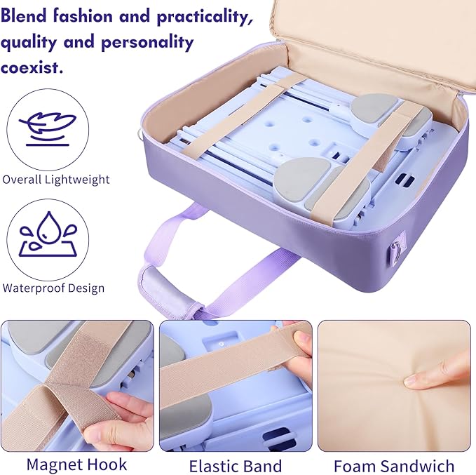 Storage Bag for Pilates Board, Pilates Board Organizer, Shoulder Gym Bags with Multi Pockets Portable Carrying Bag for Gym, Pilates, Yoga, Outdoor Exercise, Home Storage, Daily Use, Bag Only