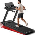 15% Incline Treadmills for Home with Led Screen & Handles, 3-in-1 Portable Treadmill Holds Up to 300 Lbs Capacity, Lower Noise 3.0HP Foldable Treadmill 0.6-7.2MHP