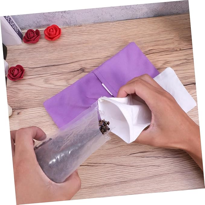 Eye Mask for Sleeping Silk Yoga Pillow for Women Men Relaxation Eye Pillow Purple