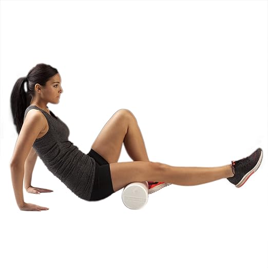 THERABAND Foam Roller, 12" Long High Density Pro Foam Roller Tool for Post-Workout Recovery & Pre-Workout Warm-Up, Roll Out Muscle Soreness, 6" Diameter, White (Pack of 3)