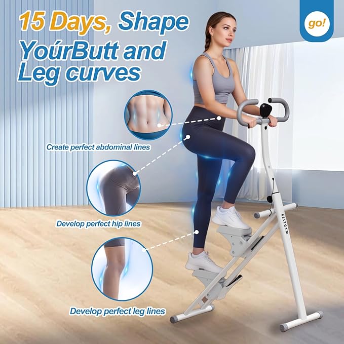 Steppers for Exercise at Home, Vertical Climber Workout Machine, Stair Climber for Full Body Workout with Adjustable Handlebar, Perfect for Women Men