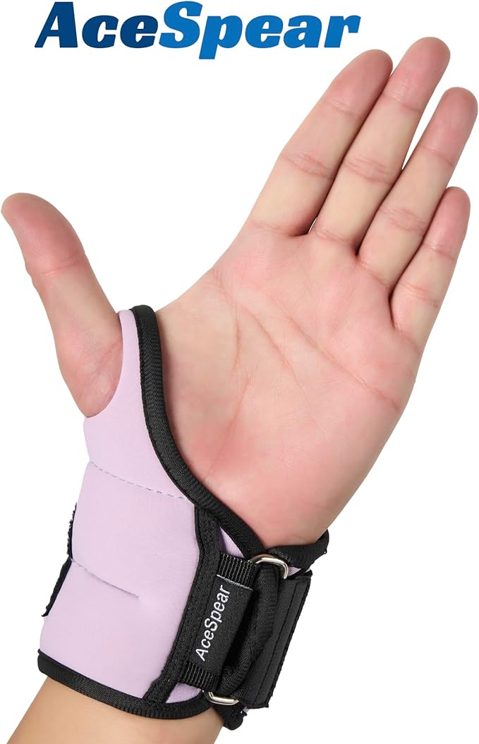 AceSpear Wrist Weights with Thumb Loops Lock for Men Women 1lb*2 2lbs*2 3lbs*2 Ankle Weights Weighted Gloves for Running Strength Training Walking Exercises