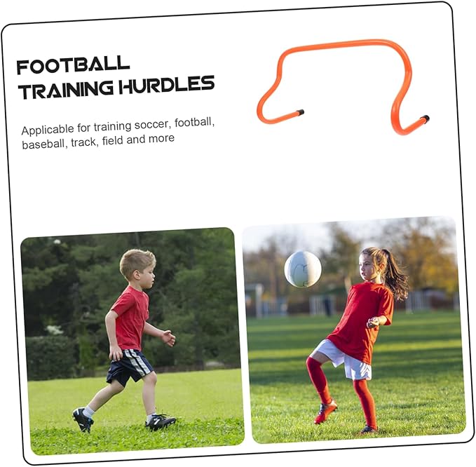 5Pcs Agility Hurdles Football Training Equipment for Speed and Footwork Development Detachable Design for Outdoor Soccer Practice