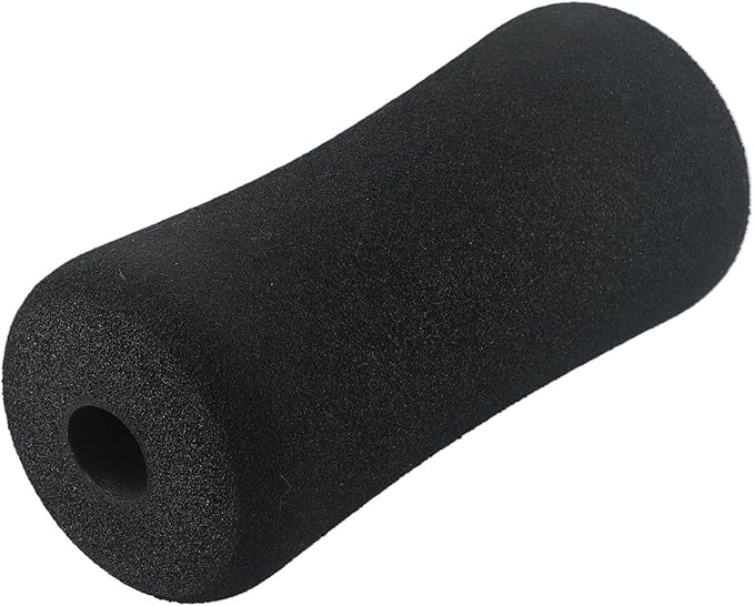Fitness Equipment Foot Foam Pads Rollers Replacement Set for Weight Bench Leg Extension Home Gym Exercise Machines for 22-25mm Tube Diameter Black 2 Pieces(23 * 100 * 175mm)