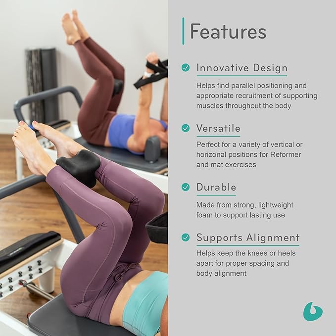 Balanced Body The Aligner, Pilates and Yoga Block, Pilates Block for Alignment, Pilates Workout Equipment for Home Gym or Studio Use, Black