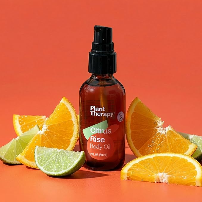 Plant Therapy Citrus Rise Body Oil 2 oz Naturally Uplifting Scent, Lightweight Daily Hydration, Promotes Soft & Healthy Looking Skin, Scented with Pure Essential Oils