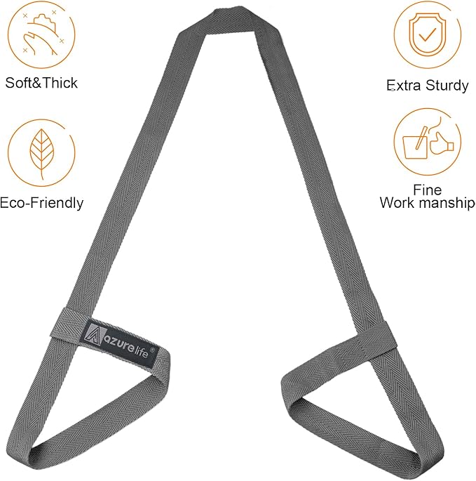 [MAT NOT Included] Yoga Mat Sling, Yoga Mat Straps for Carrying, Easy-Cinch Yoga Mat Holder Strap