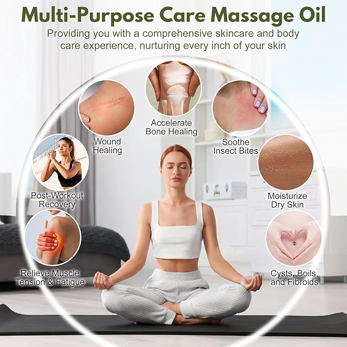 Poke Root Castor Oil Organic - 2 Fl Oz (60ML) - Lymphatic Support Massage Liquid, Natural Deep Tissue Relief Drops for Boils, Fibroids, Cysts, Swollen Lymph Nodes, Breast & Joint Health