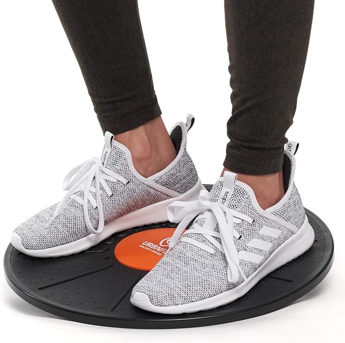 URBNFit Standing Desk Balance Board – Balancing Board for Under Desk- Exercise Balance Stability Trainer, Helps Increase Strength and Flexibility, Full Body Exercise - Office Wobble Boards – 15 Inch