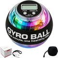 Torque Ball with Counter, Wrist Power Gyro Ball Hand Wrist Forearm Trainer and Strengthener for Exercise Joint and Muscle with Colour Light and Bag