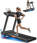 Treadmill with 15% Incline, 3-in-1 Portable Treadmills for Home and Office, Foldable Treadmill with Handles, 3.0HP Quiet Brushless Walking Pad Treadmill with Triple Display,300 LBS Weight Capacity