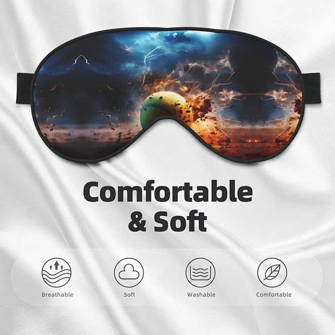 Lightning Tennis Head-Mounted Double-Sided Light-Blocking Sleeping Eye mask to Protect Eyes and Relieve Eye Fatigue