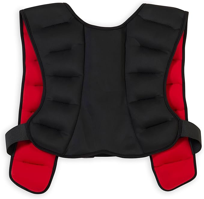 Reebok Weighted Vest Premium Adjustable Strength Training Vest with Reflective Trim for Full-Body Workouts, Cardio, Running & Rehabilitation – Comfort Fit, Durable Material