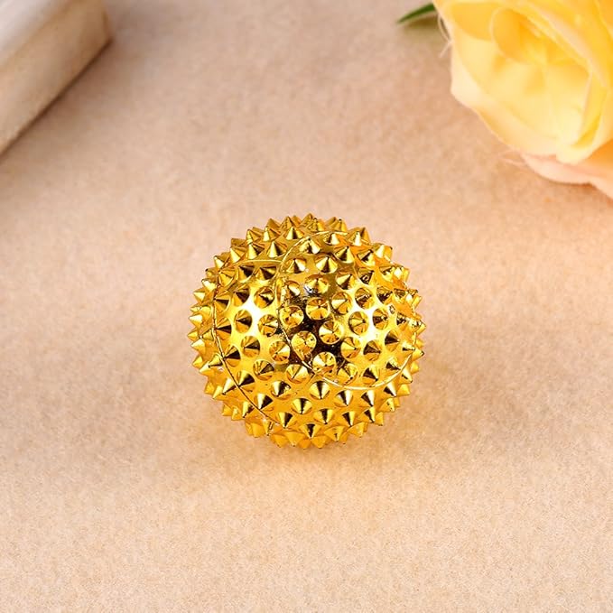 Spiky Magnetic Massage Balls, Pressing Hand Acupoints Balls, Hand Acupuncture Ball Massage Physical Body Acupressure, Manual Massage Balls Pack of 2, ABS and Magnetic Material