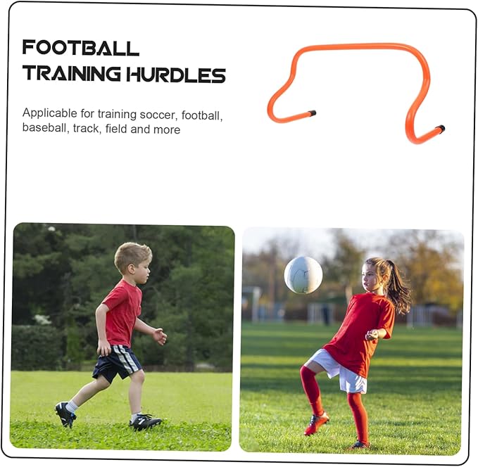 5Pcs Durable Football Hurdles High Agility Training Equipment for Soccer Skills Development Sturdy Design for Outdoor Practice and Coordination Drills