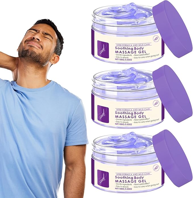 Soothing Body Massage Gel for Daily Use - 3.53oz, with Artemisia Leaf & Ginger Extract, Lightweight Non-Greasy Formula with Cooling Sensation(2)