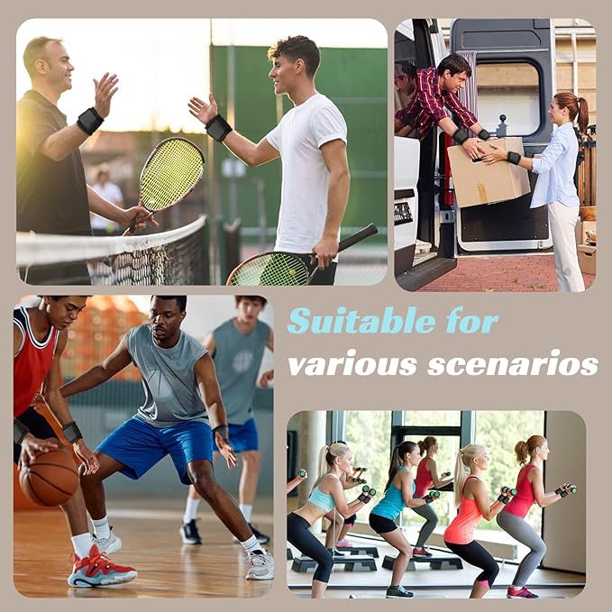2 Pack Wrist Support Wrist Brace Adjustable Wrist Strap,Gym Wrist Protection