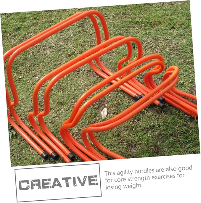 2pcs Agility Hurdles 15cm Plastic Speed Training Equipment for Football Soccer Track and Field Fitness