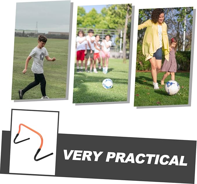 Agility Hurdles Adjustable Height PVC Training Hurdles for Football Practice Durable and Convenient Agility Equipment for Speed Drills for Young Athletes