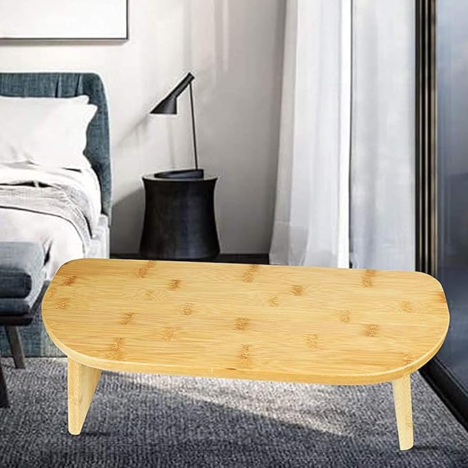 Folding Meditation Bench with Locking Magnetic Hinges - Meditation Seat - Bonus Portable Travel Carry Bag - Ergonomic Bamboo Yoga Stool