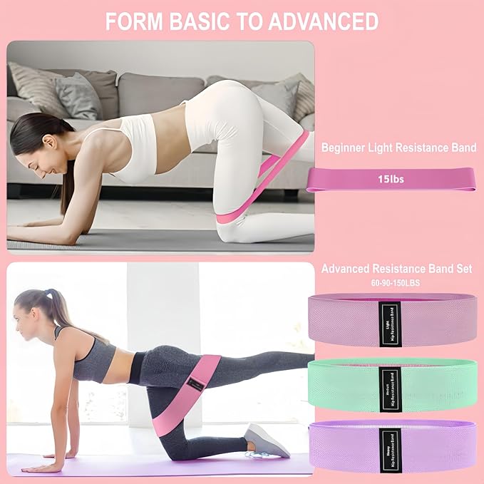 Pilates Equipment 15" Pilates Ring Plus, Pilates Kit for Home Workouts, Pilates Essentials Kit for Women with Pilates Ring and Ball Set, Booty Bands, Figure 8 Resistance Band, Yoga Band