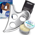 Professional Muscle Scraper Tool – Medical-Grade 304 SS IASTM & Gua Sha Scraping Tool – Ergonomic Fascia Mobilization Instrument for Soft Tissue Massage & Manual Bodywork – Emollient Balm Included
