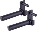 AmStaff Fitness Olympic Weight Plate Holder for Power & Squat Racks – Fits 2x2, 2.33x2.33, 3x3 Inch Tubes, 1" Hole – Storage Horns for Weight Plates on Power Rack – Pair