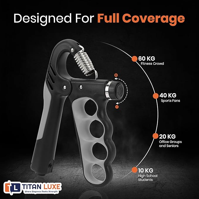 Grip Strength Trainer – Adjustable Resistance Hand Grip Strengthener (11-220 Lbs/5-100KG) with Auto Electronic Counter | Forearm & Finger Exerciser for Athletes, Musicians, Injury Recovery