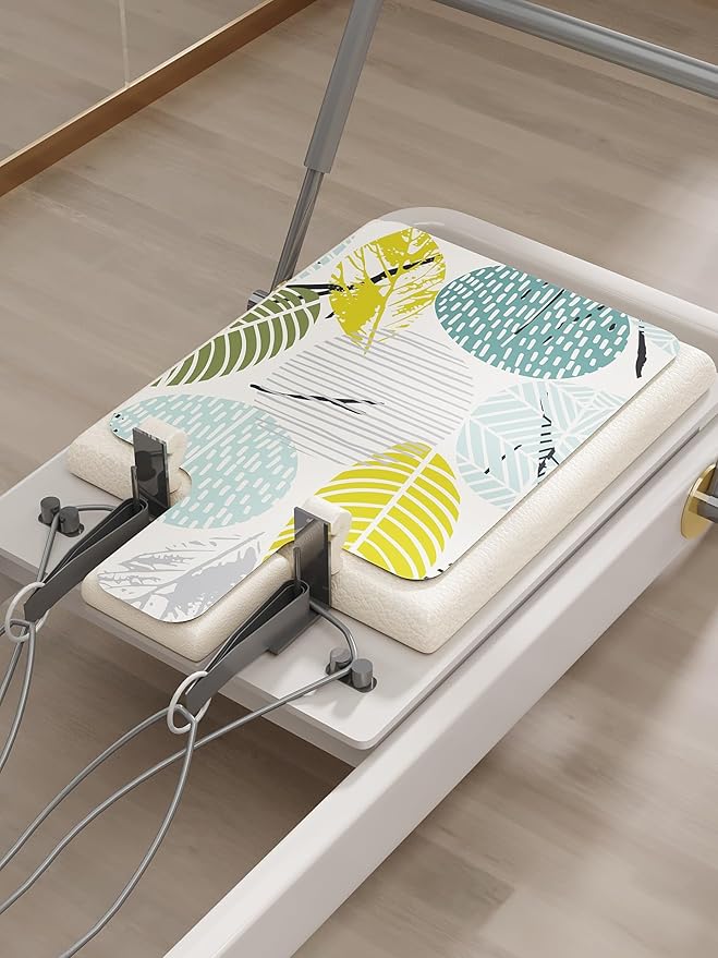 Pilates Reformer Machine Mat 1.5mm Thin, Strong Fit, Sweat-Absorbent, Non-Slip, Foldable and Washable